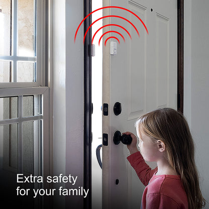 GE Personal Security Window and Door Alarm, 5 Pack, DIY Protection, Burglar Alert, Wireless Chime/Alarm, Easy Installation, Home Security, Ideal for Home, Garage, Apartment and More,White, 45987