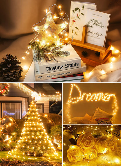 Minetom Twinkle Fairy Lights, 33 ft 100 LED USB Plug in String Lights with Remote and Timer, Waterproof 8 Modes for Bedroom Indoor Wreath DIY Party Wedding Christmas Holiday Decoration