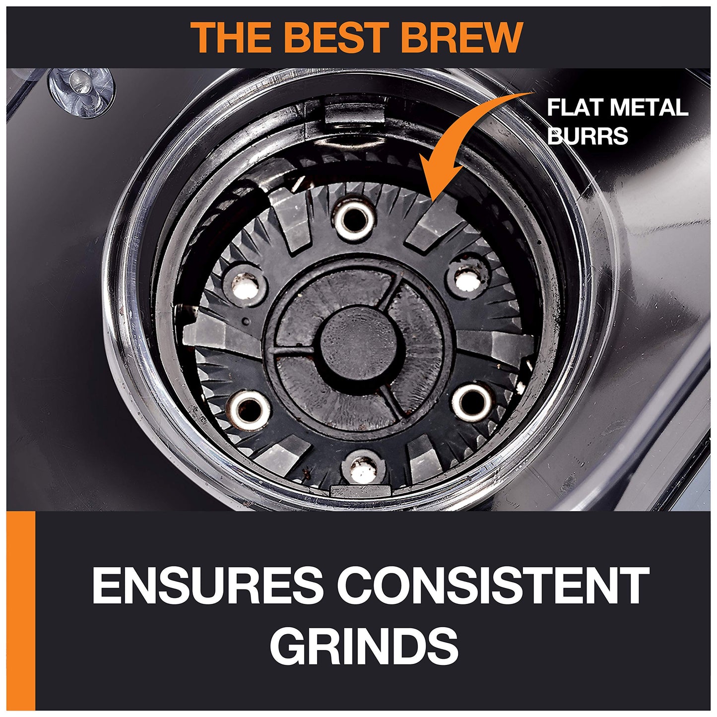 KRUPS Precision Burr Coffee Grinder: 12 Settings, 8 oz Capacity for Drip, French Press, Espresso, Pour Over, Cold Brew - Stainless Steel, 110W, Auto-Stop, Easy Clean