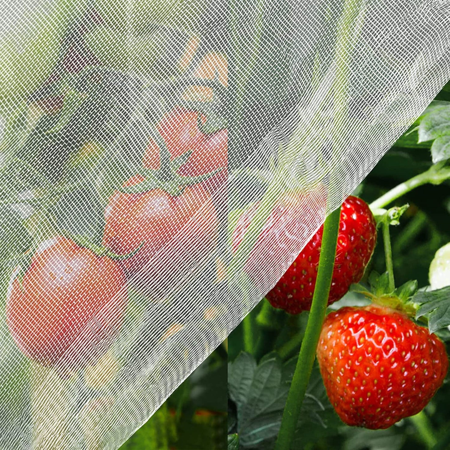 Mosquito Netting, 8 x 24 Ft Bird Netting for Garden Protection Insect Plant Covers for Vegetable Fruits, Garden Mesh Net Pest Barrier Protect Plant from Birds Bugs
