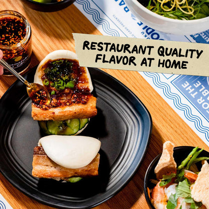 Momofuku Black Truffle Chili Crunch by David Chang, (5.5 Ounces), Chili Oil with Crunchy Garlic and Shallots, Spicy Chili Crisp with Real Truffle for Cooking as Sauce or Topping (Packaging May Vary)