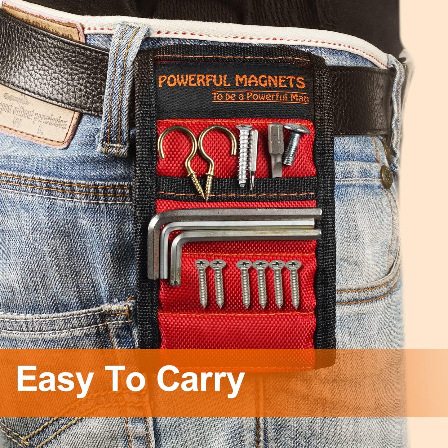 Magnetic Wristband Perfect Stocking Stuffers for Men Women Adults Gifts, Tool Belt Magnet Wrist for Holding Screws Nails Christmas Gadget Birthday Dad Him Husband Who Have Everything Wants Nothing