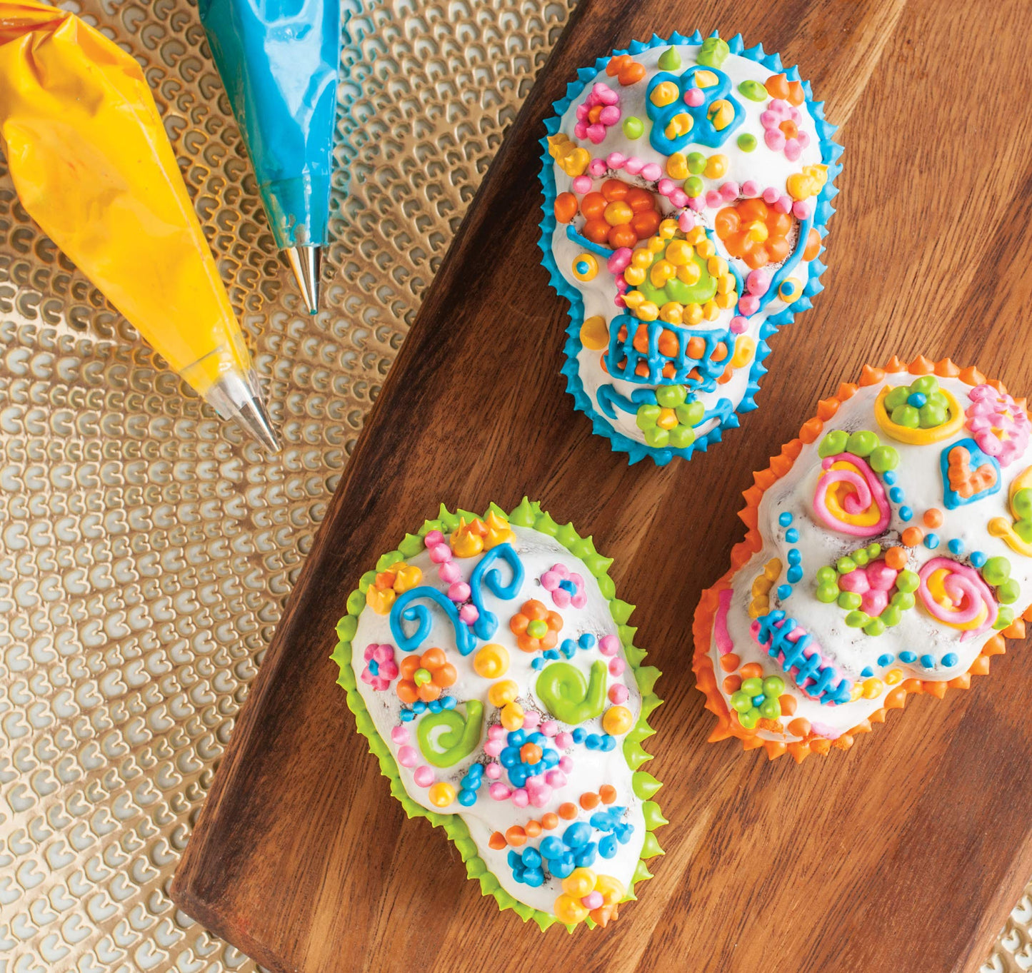 Nordic Ware Halloween Bakeware, Haunted Skull Cakelet Pan, Bronze