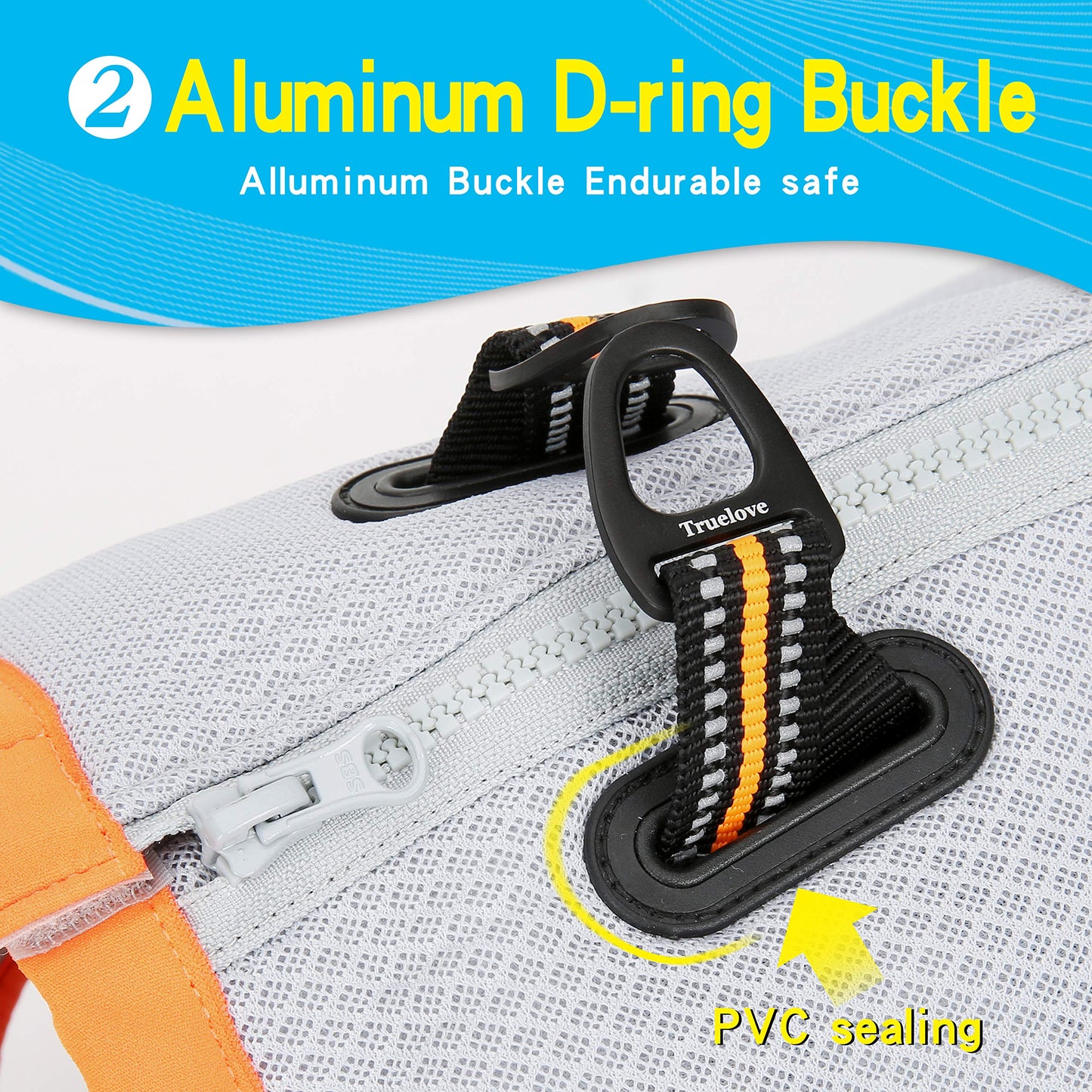 JUXZH Truelove Dog Cooling Vest Harness Cooler Jacket with Adjustable Zipper for Outdoor Hunting Training and Camping