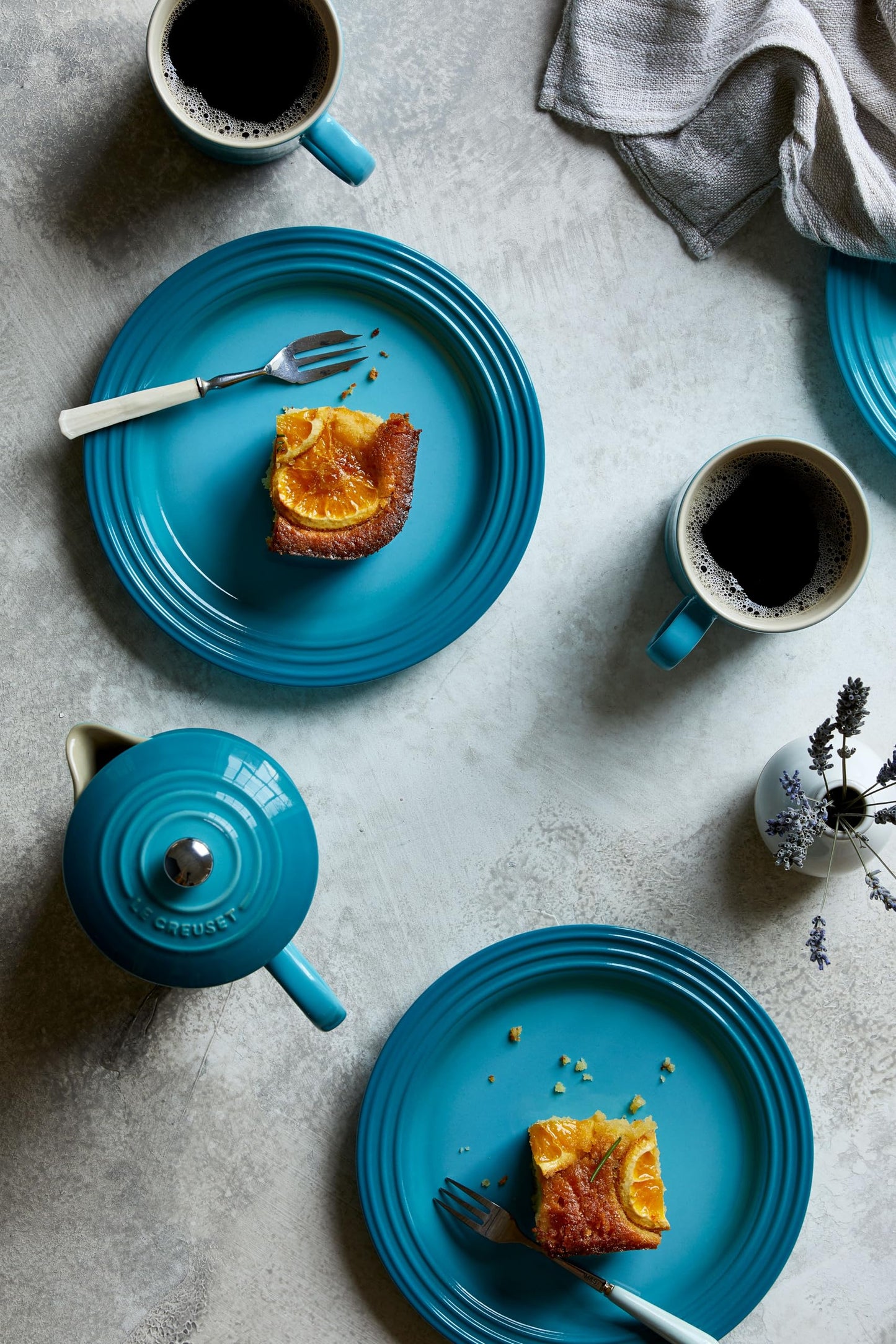 Le Creuset Stoneware French Press, 34 oz., Caribbean