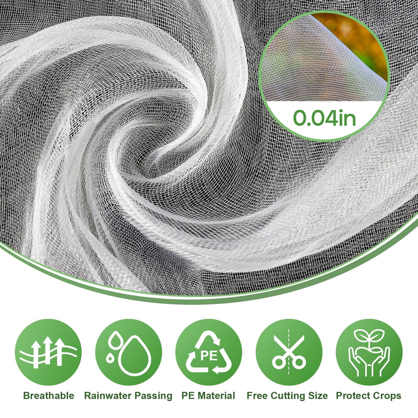 GonLei Garden Netting 10 X 50 FT Ultra Fine Netting for Garden Protection,Garden Netting for Raised Beds,Mosquito Net for Blueberry Shrubs Vegetables Fruits Flowers Crops Pest Barrier