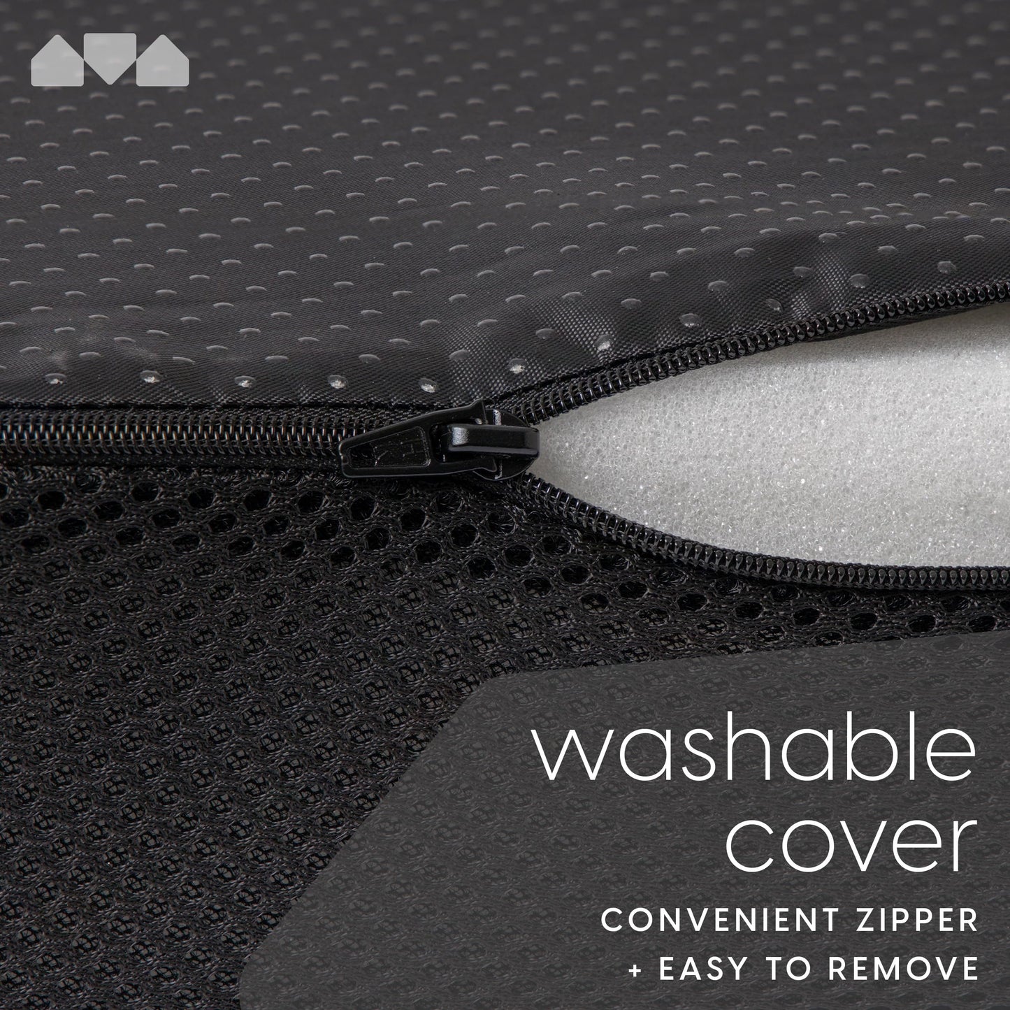 Milliard Memory Foam Seat Cushion Chair Pad – Office Chair Cushion for Enhanced Comfort & Posture Support, Ideal for Office, Car, and Travel Seat Cushion – Cushion for Chair – (Black Mesh)