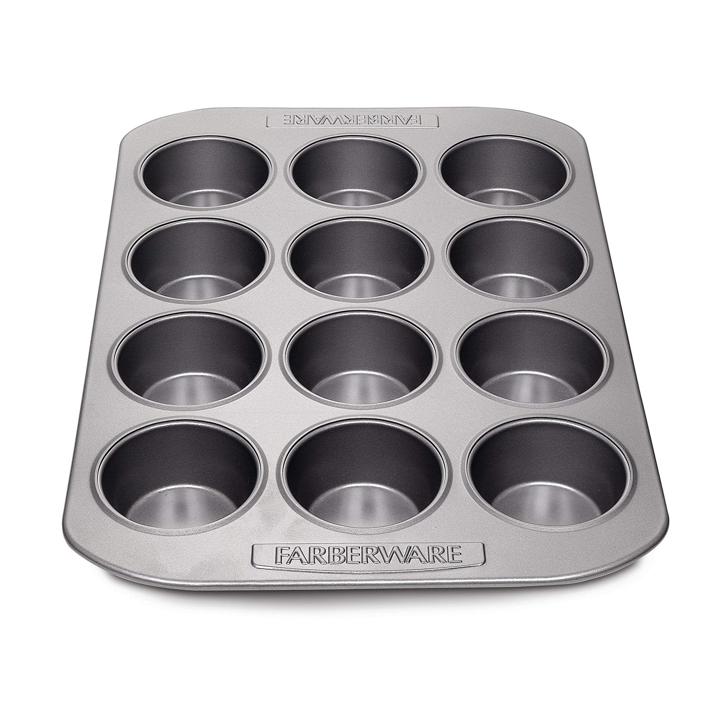 Farberware 12-c. Nonstick Nonstick Bakeware Muffin Pan, Gray