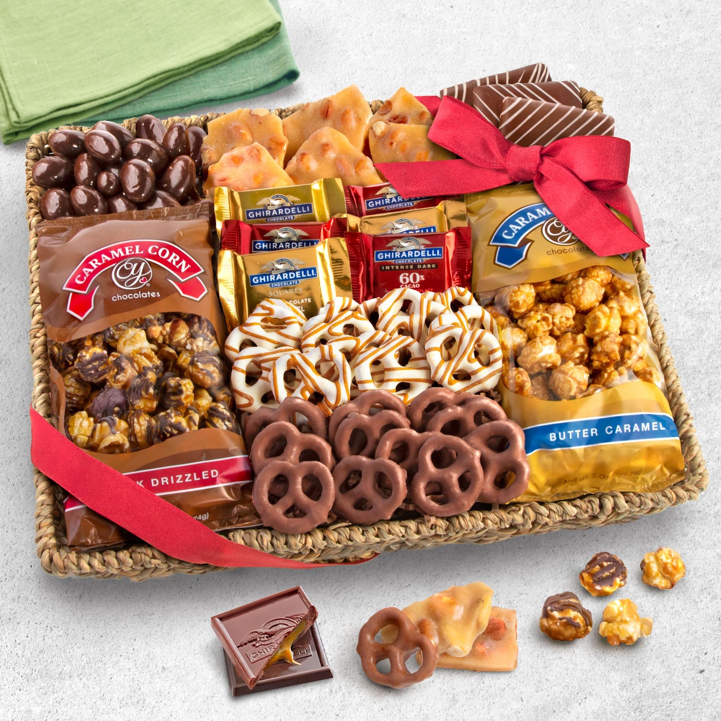 A Gift Inside Chocolate, Caramel and Crunch Grand Gift Basket