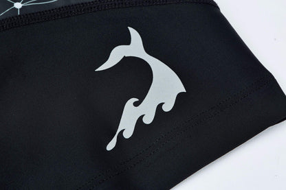 Men's Rash Guard Swim Shorts Compression Swimming Jammer Cool Dry Active Swimsuit Workout Shorts Sports Tights(Shark,XL)