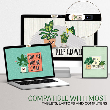 MESMOS Laptop Camera Cover Slide Cute, Laptop Accessories, Computer Camera Webcam Cover Slide, Web Cam Privacy Cam Blocker. Fits MacBook Pro & Air, iPad iMac (Large)