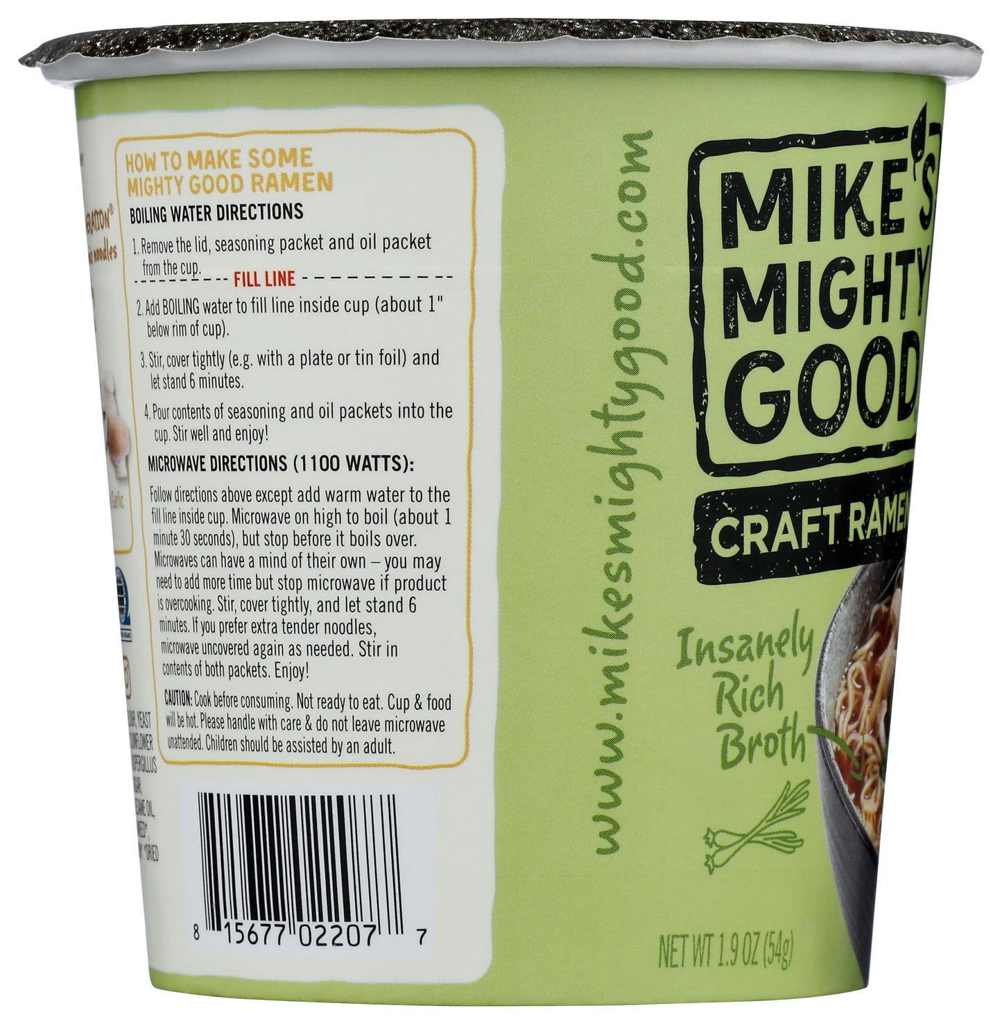 Mike's Mighty Good Ramen Soup, Vegetable, 1.9 Oz