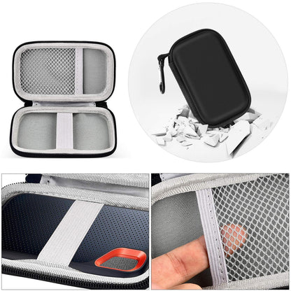 Hard Case Compatible with SanDisk 500GB/ 1TB/ 2TB/ 4TB Extreme Portable SSD - Up to 1050MB/s - USB-C, USB 3.2 Gen 2 - External for Solid State Drive. Carrying Travel Holder for USB Cables (Box Only)