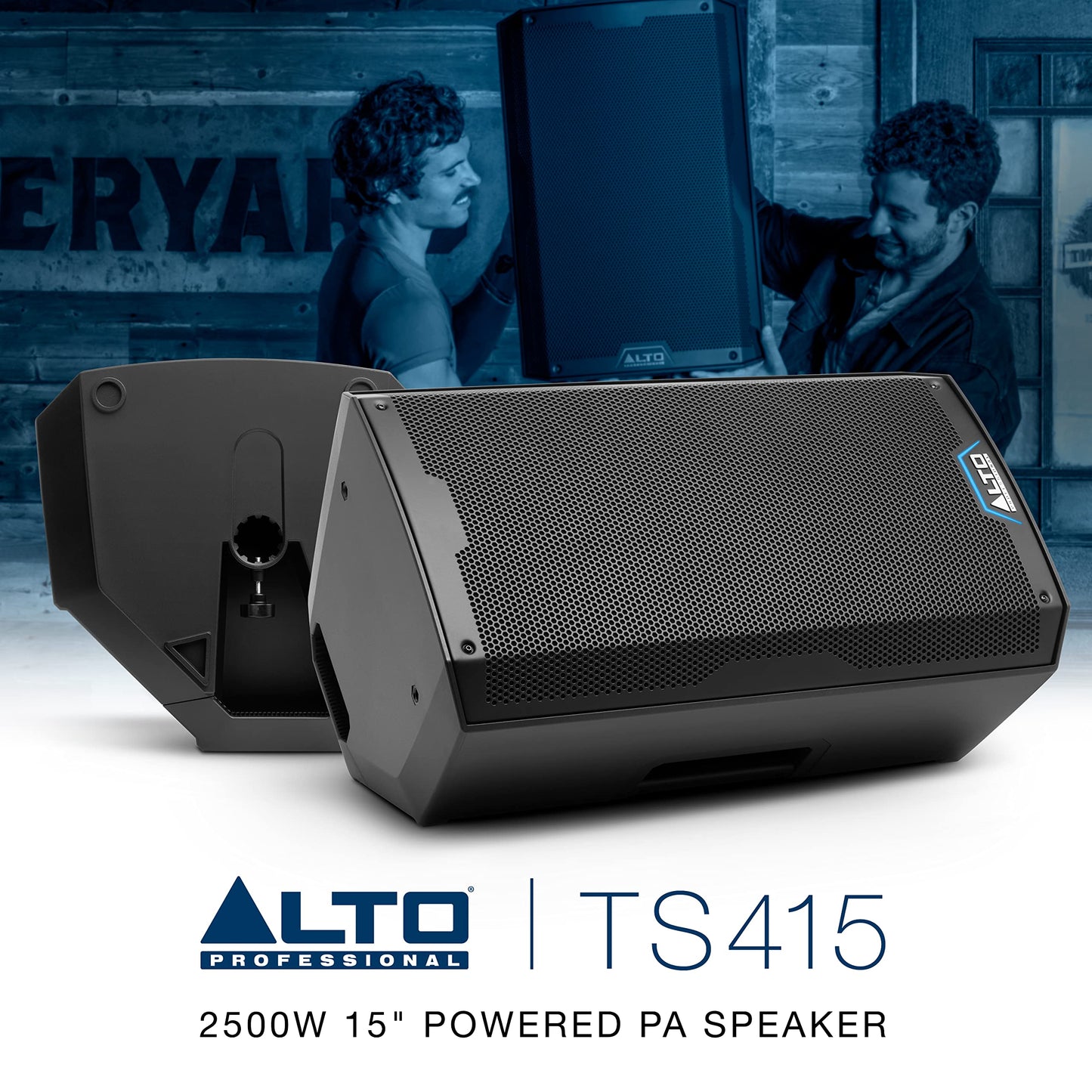 ALTO TS415 2500W 15" Powered PA Speaker with 3 Channel Mixer, Bluetooth Streaming, Wireless Loudspeaker Linking, DSP and ALTO App