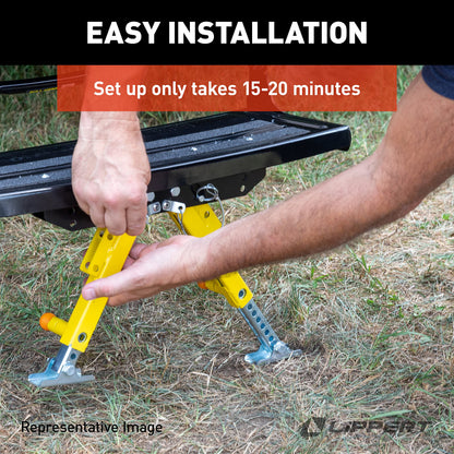 Lippert Solid Stance RV Step Stabilizer Kit for 5th Wheels, Travel Trailers and Motorhomes