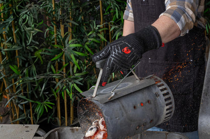 MEATER Mitts - Heat Resistant BBQ Gloves - Premium Cooking Gloves for Grill, Smoker, Oven, and Baking - Non-Slip, High-Temperature Protection, Extra Long Cuffs