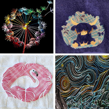 New brothread 12 Colors Variegated Polyester Embroidery Machine Thread Kit 500M (550Y) Compatible with Brother Janome Babylock Singer Pfaff Bernina Husqvaran Embroidery/Sewing Machines-Assortment1