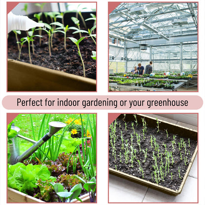 Mr. Pen-Plastic Growing Trays, 5 Pack, Plant Tray, Seed Tray, Propagation Tray