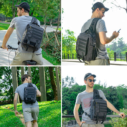 NICGID Sling Bags Chest Shoulder Backpacks, 13.3'' Laptop Backpack Crossbody Messenger Bag Travel Outdoor Men Women