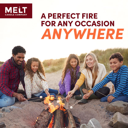 Melt Candle Company Fire Starter Squares, 160 Pieces - Fire Starters Kit for Campfires, Grill, Outdoor Fire Pit, Fireplace, BBQ - Water Resistant & Odorless - Camping Accessories