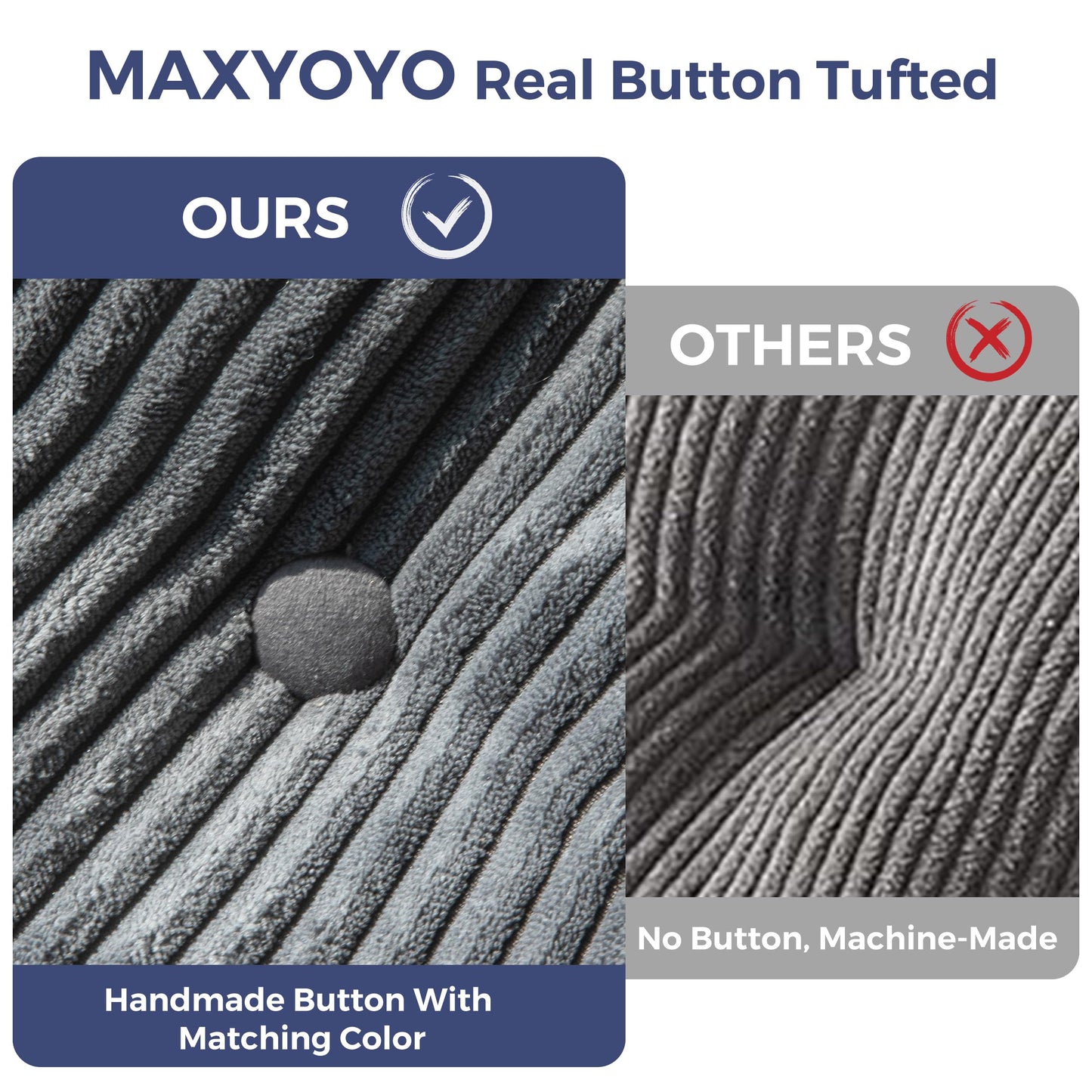 MAXYOYO Folding Sofa Bed, Convertible Sleeper Chair with Pillow Foldable Mattress with Back Support, Portable Fold Out Chair Bed Comfy Floor Sofa Lounge for Living Room Bedroom, Dark Grey, Single