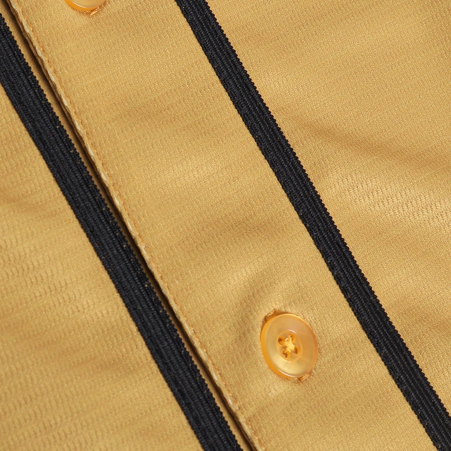 Pullonsy Men's Baseball Jersey for Women Father Mother Sports Uniform Workout Gym Fitness Outfits Fashion Custom Tops,Black Stripe Old Gold Jersey,Size 3XL