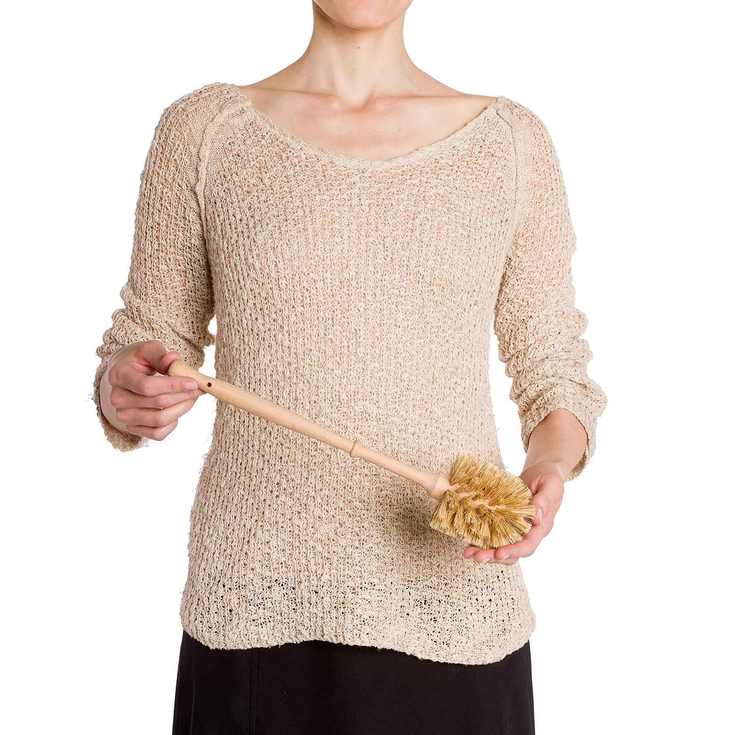 Redecker Union Fiber Toilet Brush with Untreated Beechwood Handle, Made in Germany