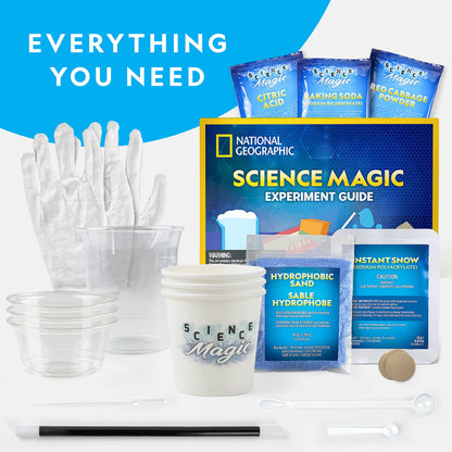National Geographic Magic Chemistry Set – Science Kit for Kids with 10 Amazing Magic Tricks, STEM Projects and Science Experiments, Science Toys, Great Gift for Boys and Girls 8-12
