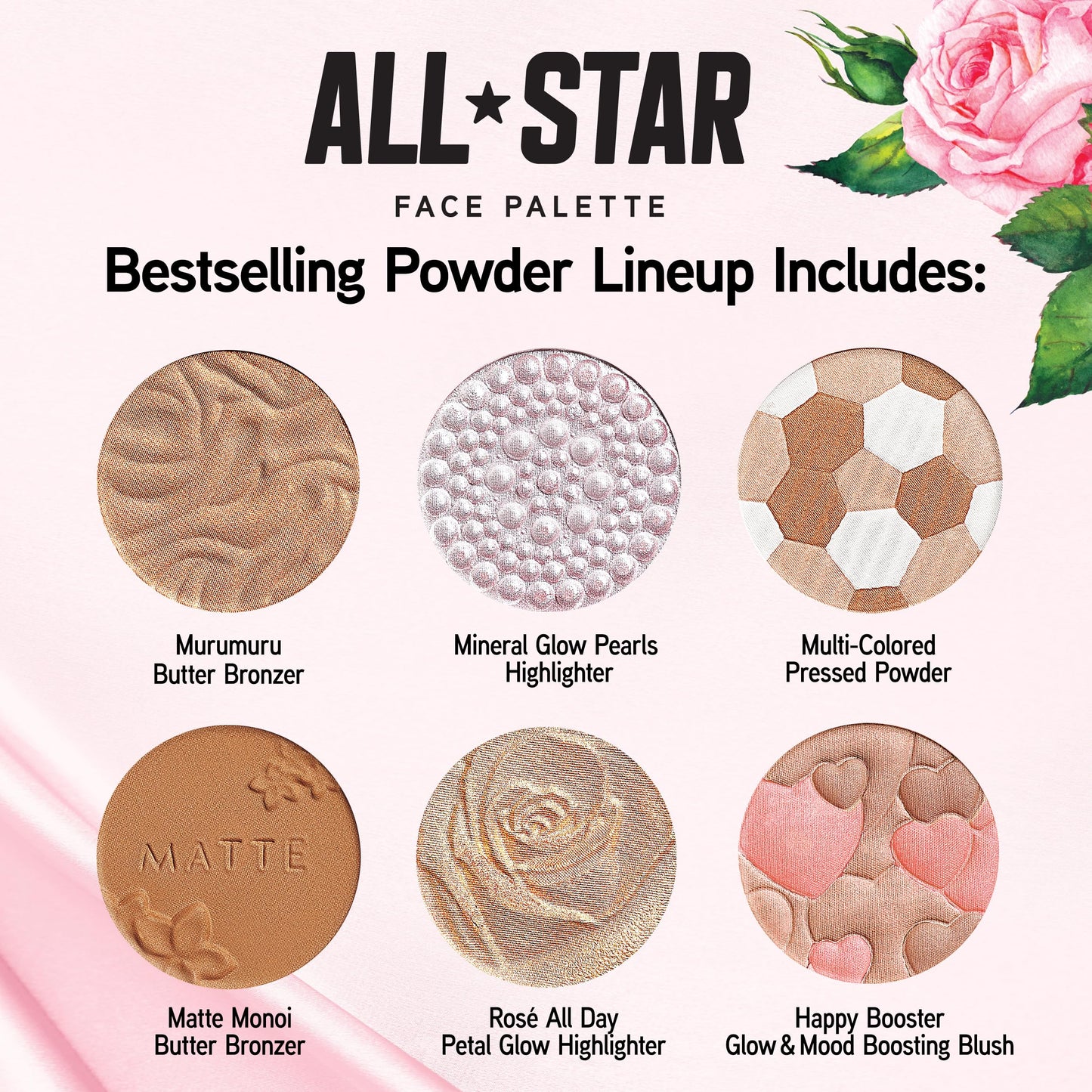 Physicians Formula All-Star Face Palette, Velvety-Smooth Buildable & Blendable Formulas,Versatile Matte and Multidimensional Shades, Cruelty-Free & Vegan - Natural