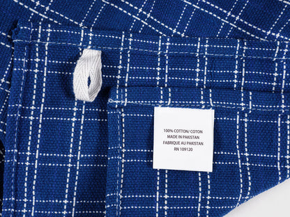 KAF Home Assorted Flat Kitchen Towels | 100% Cotton - 18 x 28 inches | Ultra Absorbent Soft Dish Towels | Perfect for Cooking, Cleaning, and Drying Hands (Navy, 10 Pack)