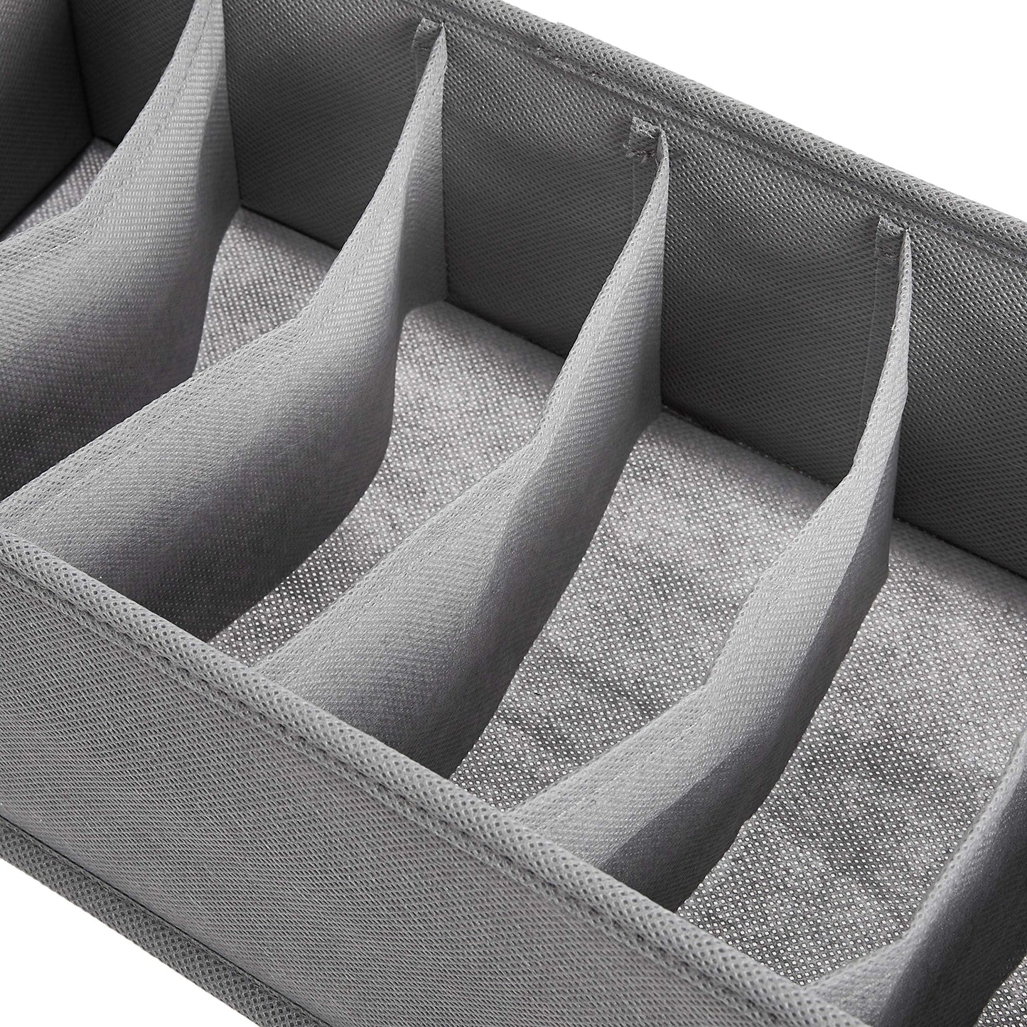 Amazon Basics Underwear Dresser Drawer Organizers, Pack of 2, Gray