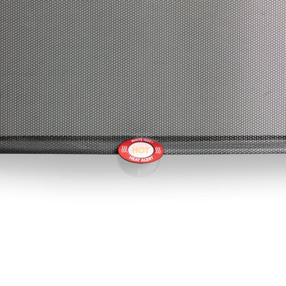 Munchkin Brica Sun Safety Car Window Shade with Heat Alert, Helps Block UVA/UVB Rays, 2 Pack, Black