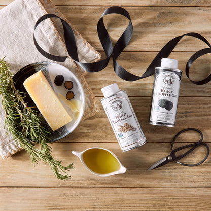 La Tourangelle, Black Truffle Oil, Complex Gourmet Earthy Flavor for Drizzling over Pasta, Popcorn, Vegetables, Potatoes, Soup and More, 8.45 Fl Oz