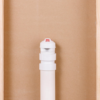 Oatey Sure-Vent 1-1/2 in.–2 in. 160 Branch, 24 Stack DFU Air Admittance Valve with White PVC Sch. 40 Adapter