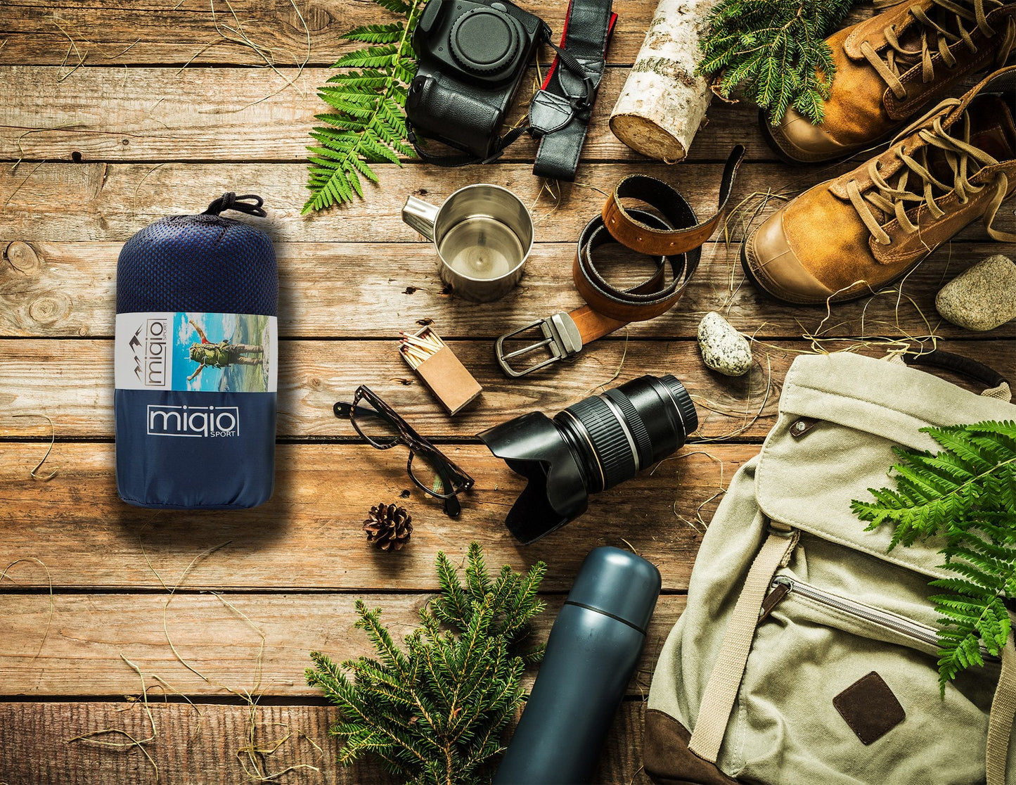 MIQIO Sport 2-in-1 Sleeping Bag Liner and XL Sized Travel Sheet - Ultra Lightweight Sleep Liner Double Travel Bed Sheet Inlett Inlay - Blue Zipper Right