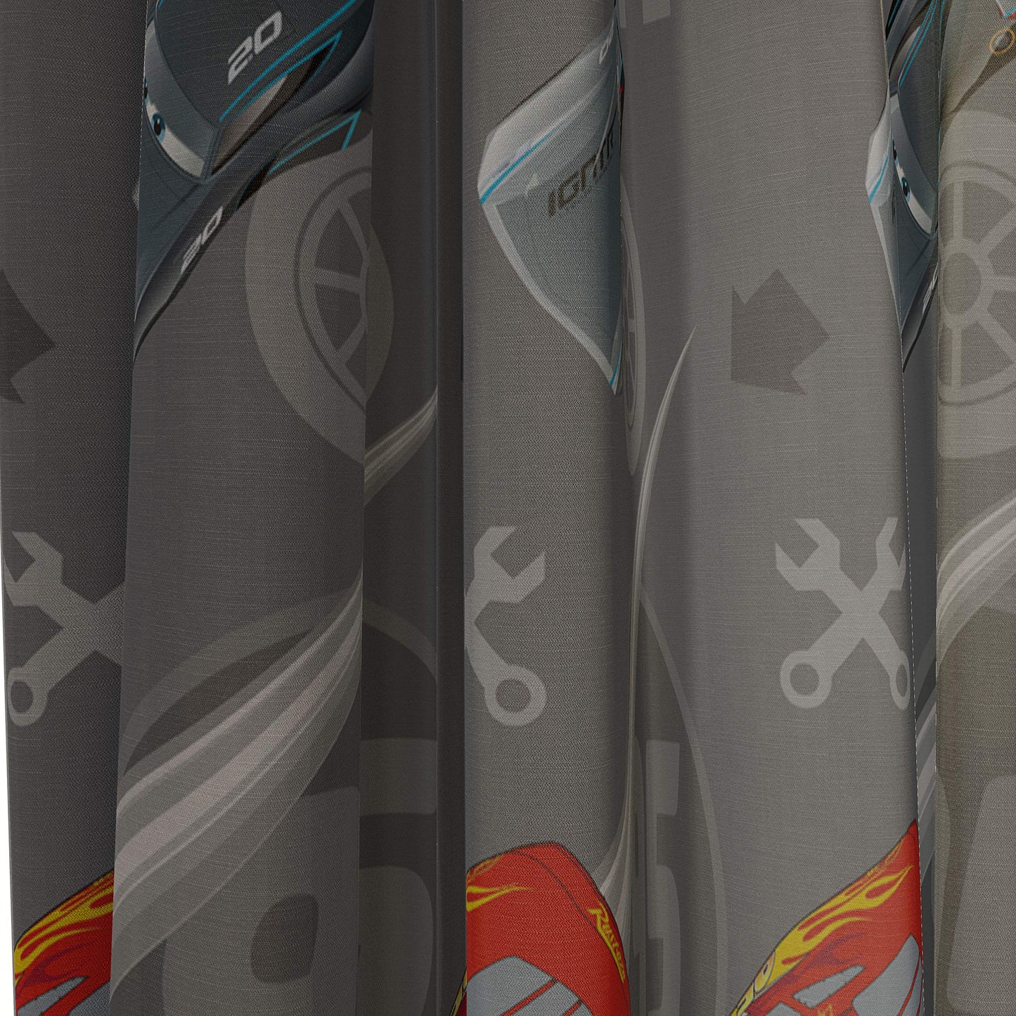 Jay Franco Disney Pixar Cars Lighnting Speed 84" Inch Drapes - Beautiful Room Décor & Easy Set Up, Bedding Features Lightning McQueen - Curtains Include 2 Tiebacks, 4 Piece Set
